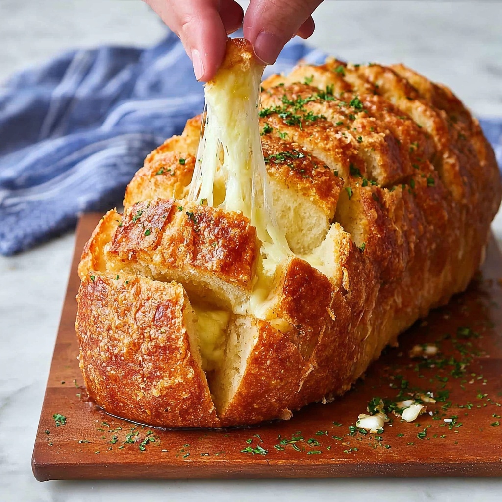 Cheese and Garlic Crack Bread (Pull Apart Bread) Recipe - Recipe Image