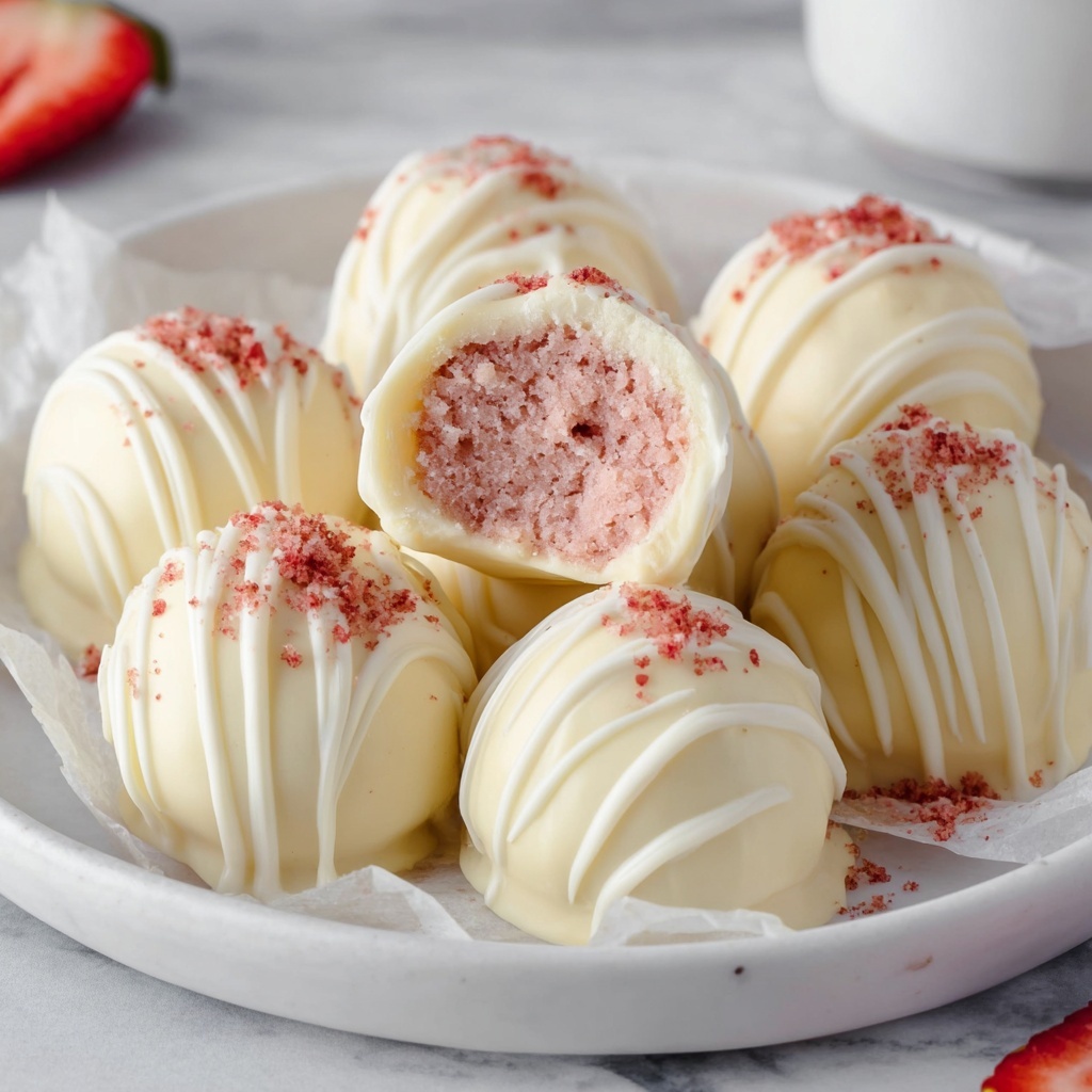 Strawberry Cake Balls Recipe - Recipe Image