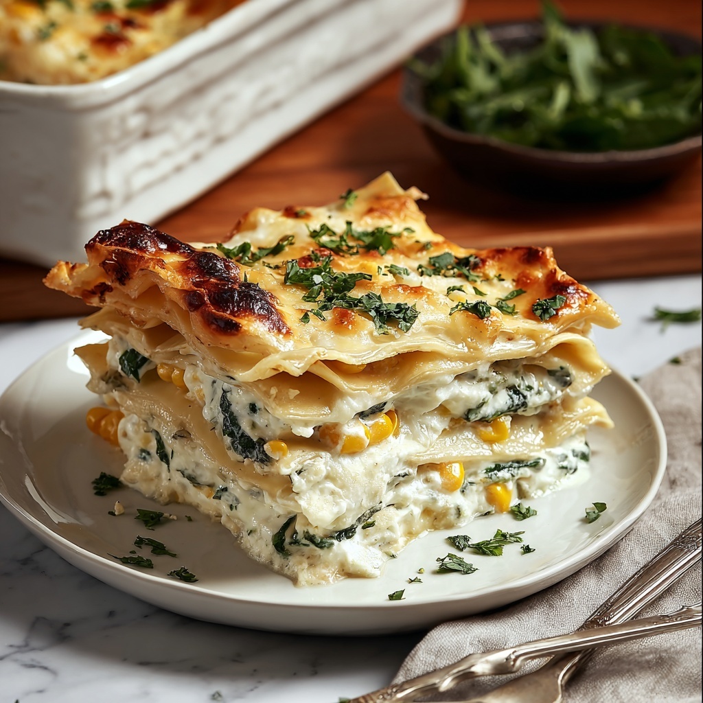 Springtime White Lasagna Recipe - Recipe Image