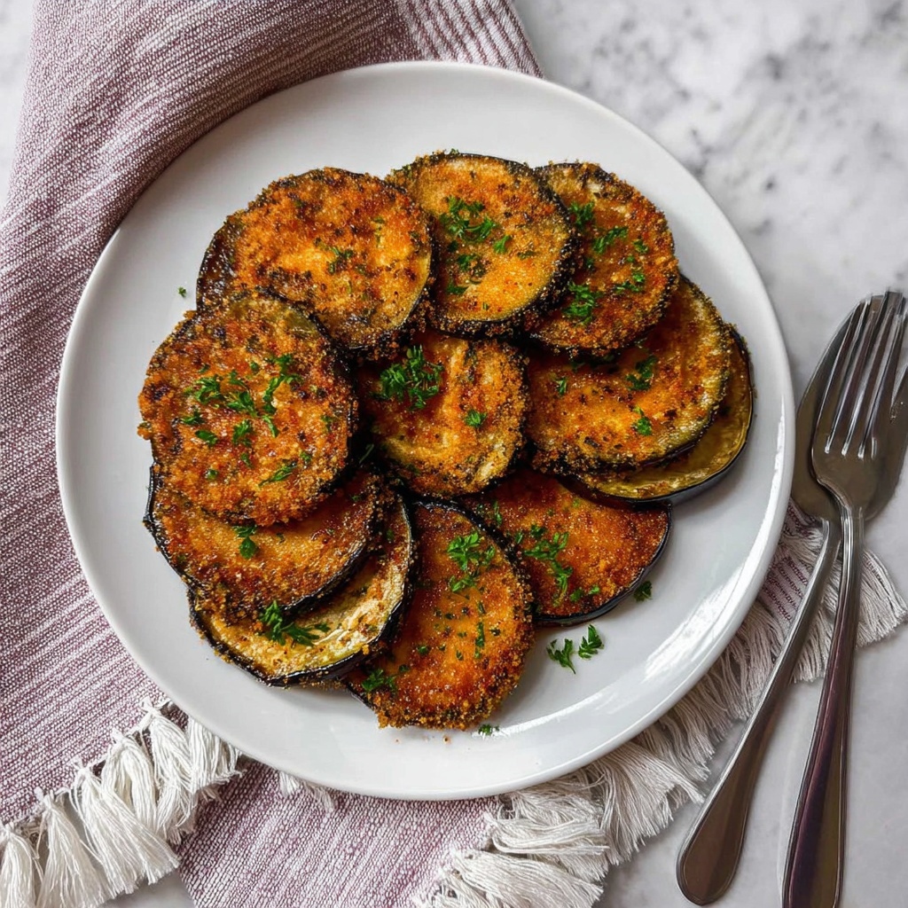 Crispy Baked Italian Eggplant Recipe - Recipe Image