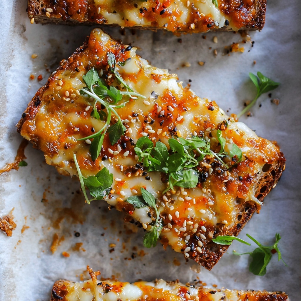 Chili Crunch Garlic Bread Recipe - Recipe Image