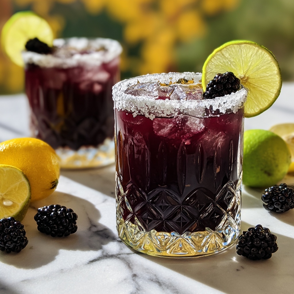 Blackberry Margarita Smash Recipe - Recipe Image
