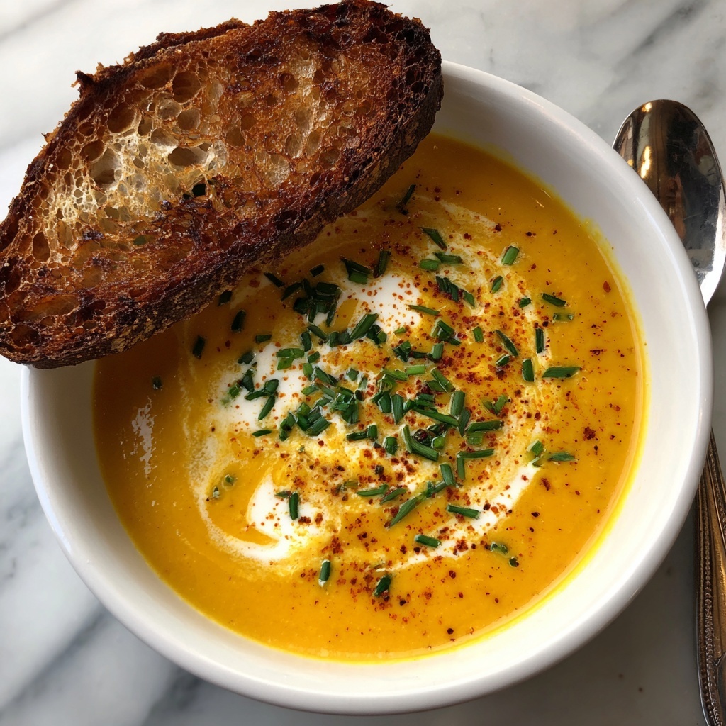 Creamy Vegan Carrot Soup Recipe - Recipe Image