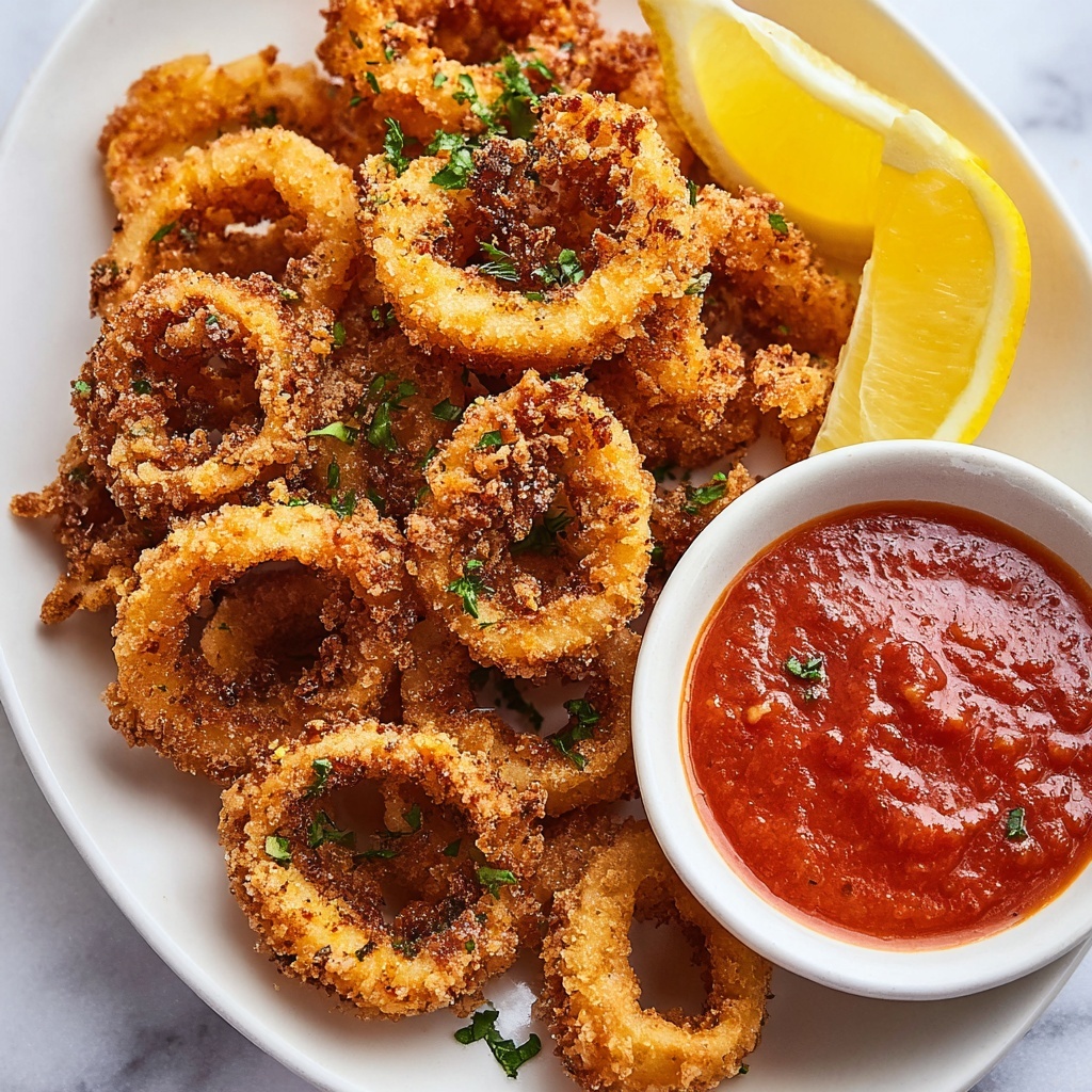 Crispy Fried Calamari Recipe - Recipe Image