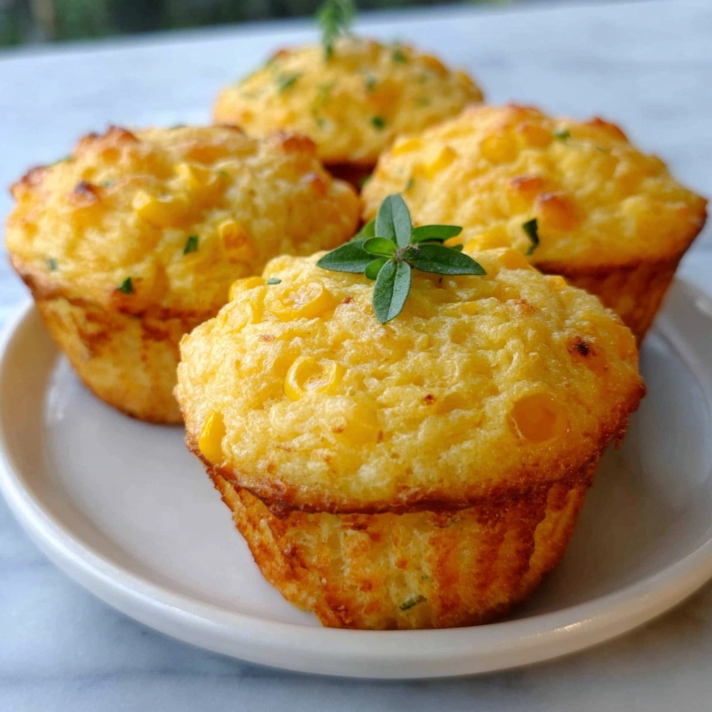 Crispy Cheddar Corn Potato Muffins Recipe - Recipe Image