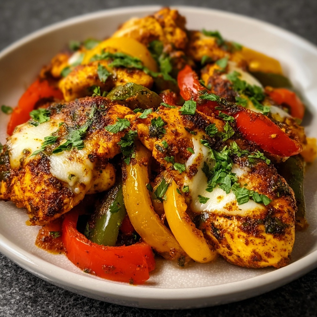 Cajun Chicken with Bell Peppers Recipe - Recipe Image
