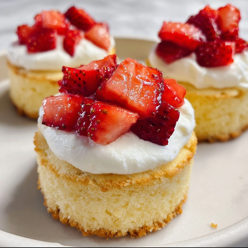 Miniature Baked Cheesecakes with Strawberries Recipe - Recipe Image