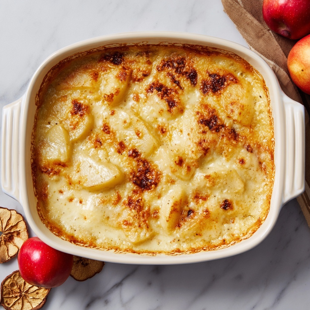 Old-Fashioned Baked Apple Cheese Casserole Recipe - Recipe Image
