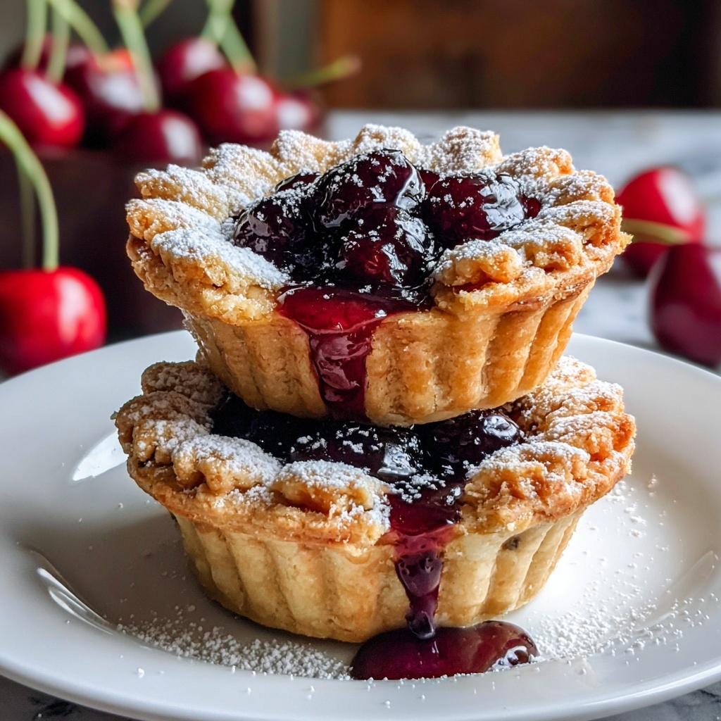 Mini Cherry Pies Recipe - Recipe Image