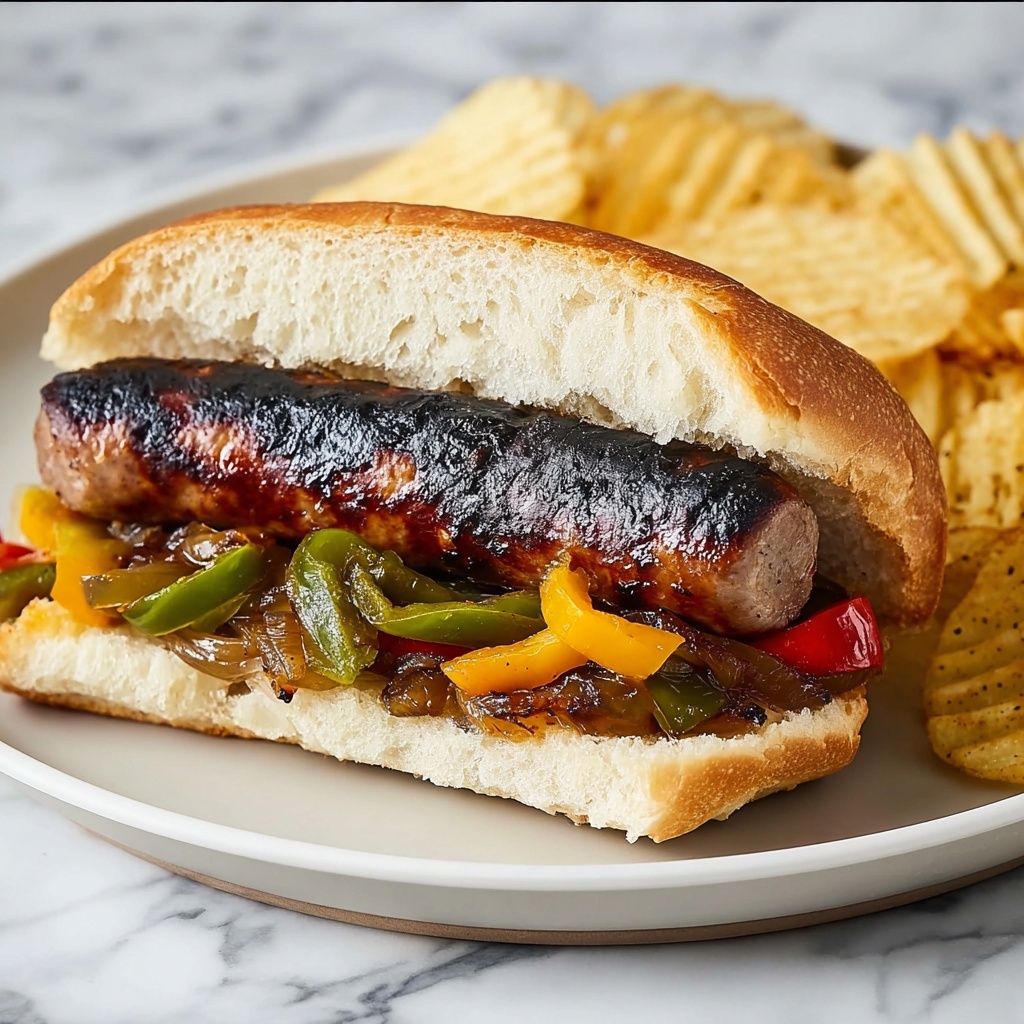Sausage, Peppers, and Onions Sandwich Recipe - Recipe Image