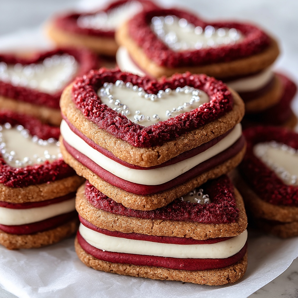 Red Velvet Linzer Cookies Recipe - Recipe Image