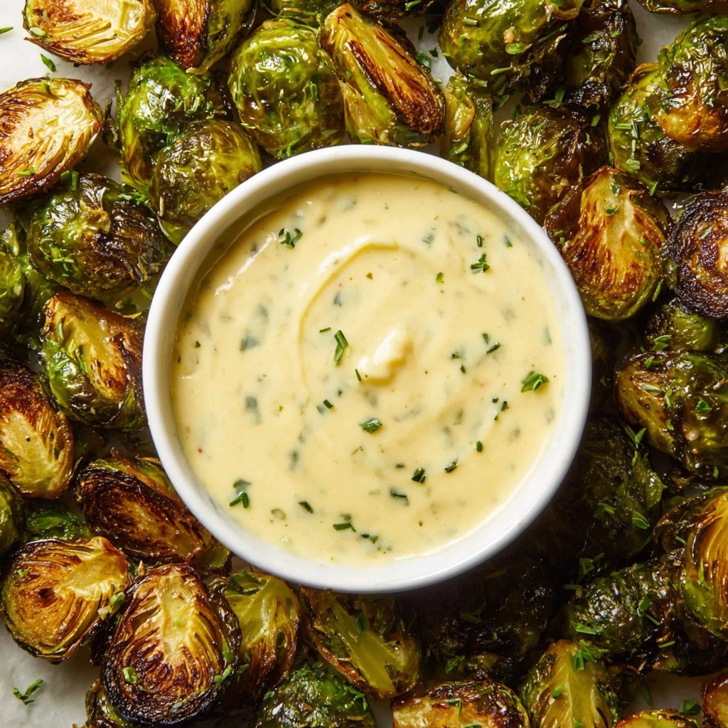 Crispy Brussels Sprouts with Dijon Aioli Recipe - Recipe Image