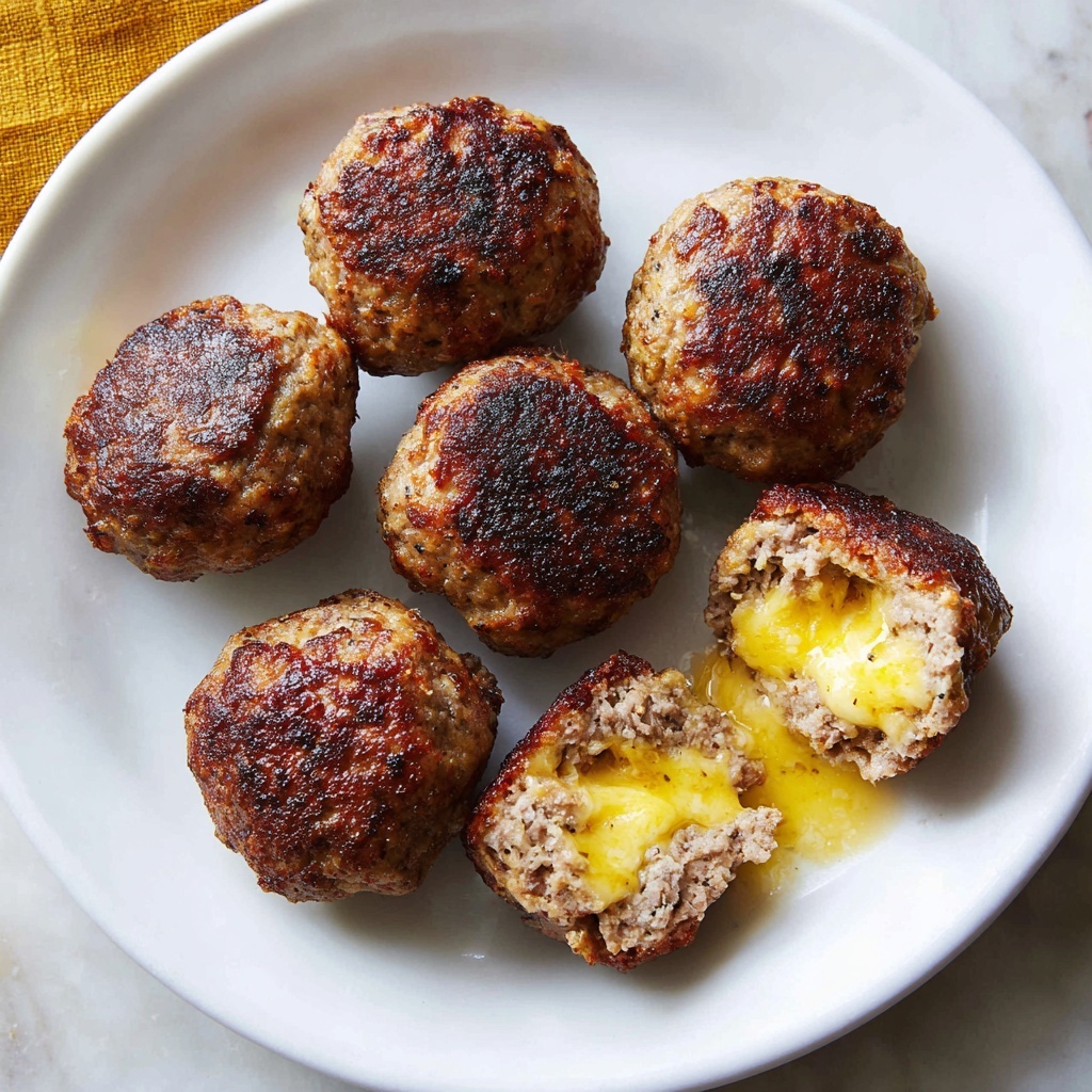 Cheese-Stuffed Meatballs Recipe - Recipe Image