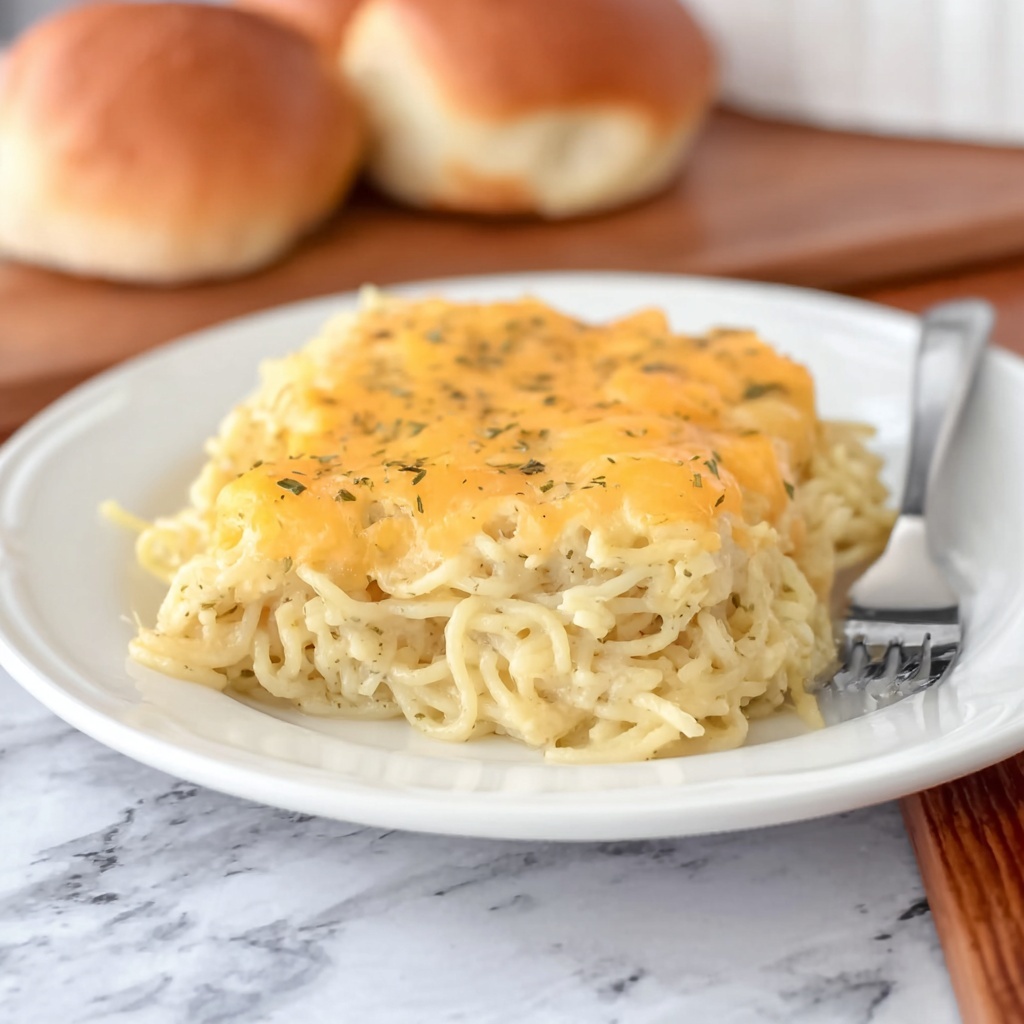 Baked Cheesy Chicken Spaghetti Recipe - Recipe Image