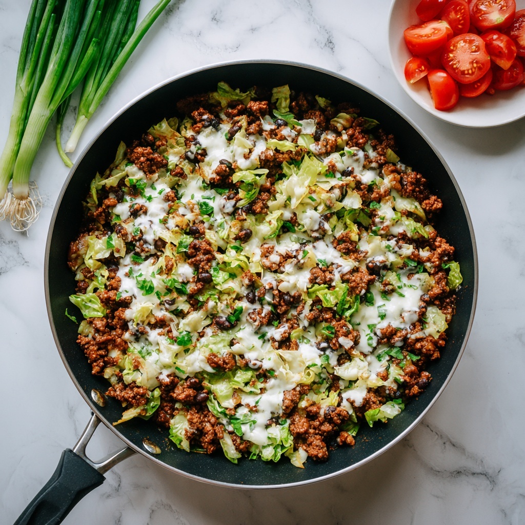 Low Carb Cabbage Taco Skillet Recipe - Recipe Image