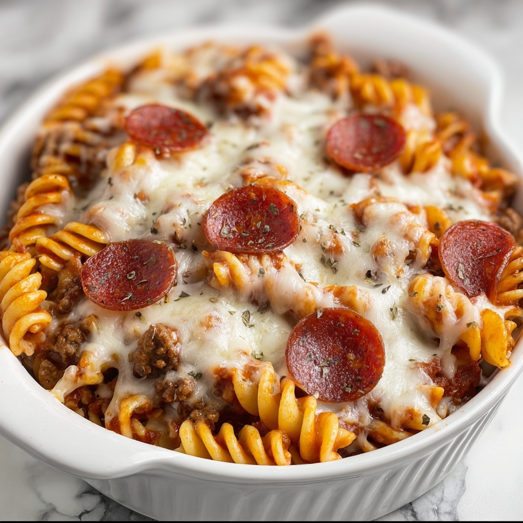 Pizza Pasta Casserole Recipe - Recipe Image