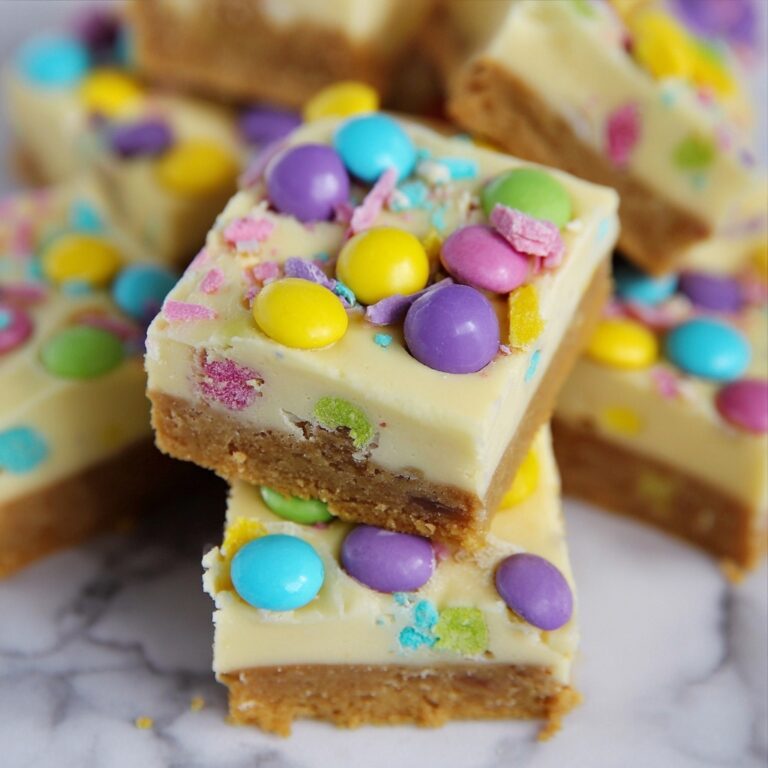 No Bake Easter Peanut Butter Bars Recipe