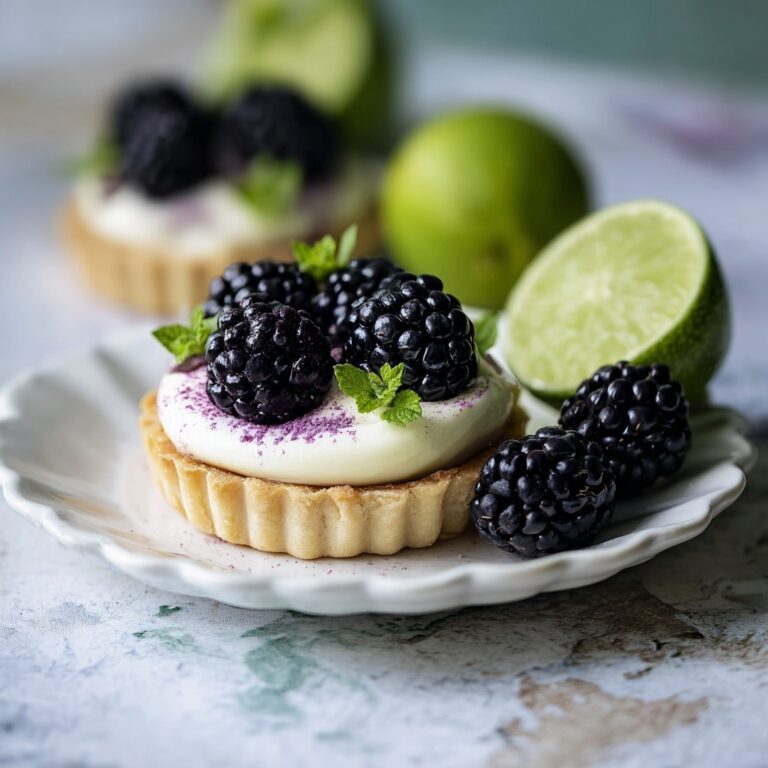 Mini Key Lime Pies with Blackberry Topping Recipe