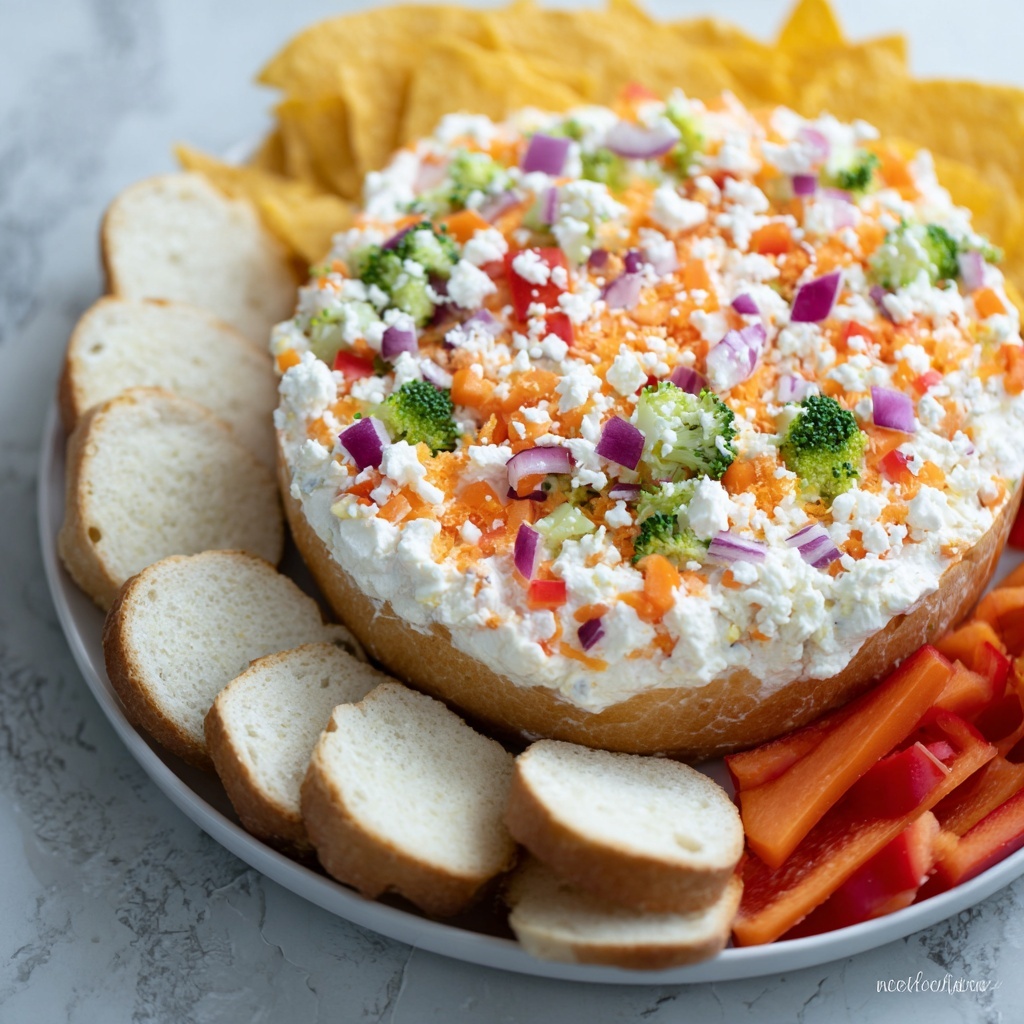 Veggie Pizza Dip Recipe - Recipe Image