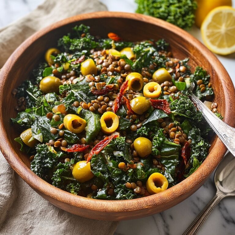 Lemon Pesto Lentil Salad Recipe