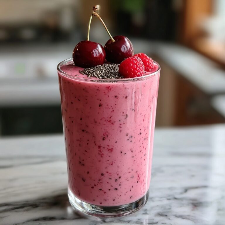 Refreshing Cherry Smoothie for a Gut Health Boost!
