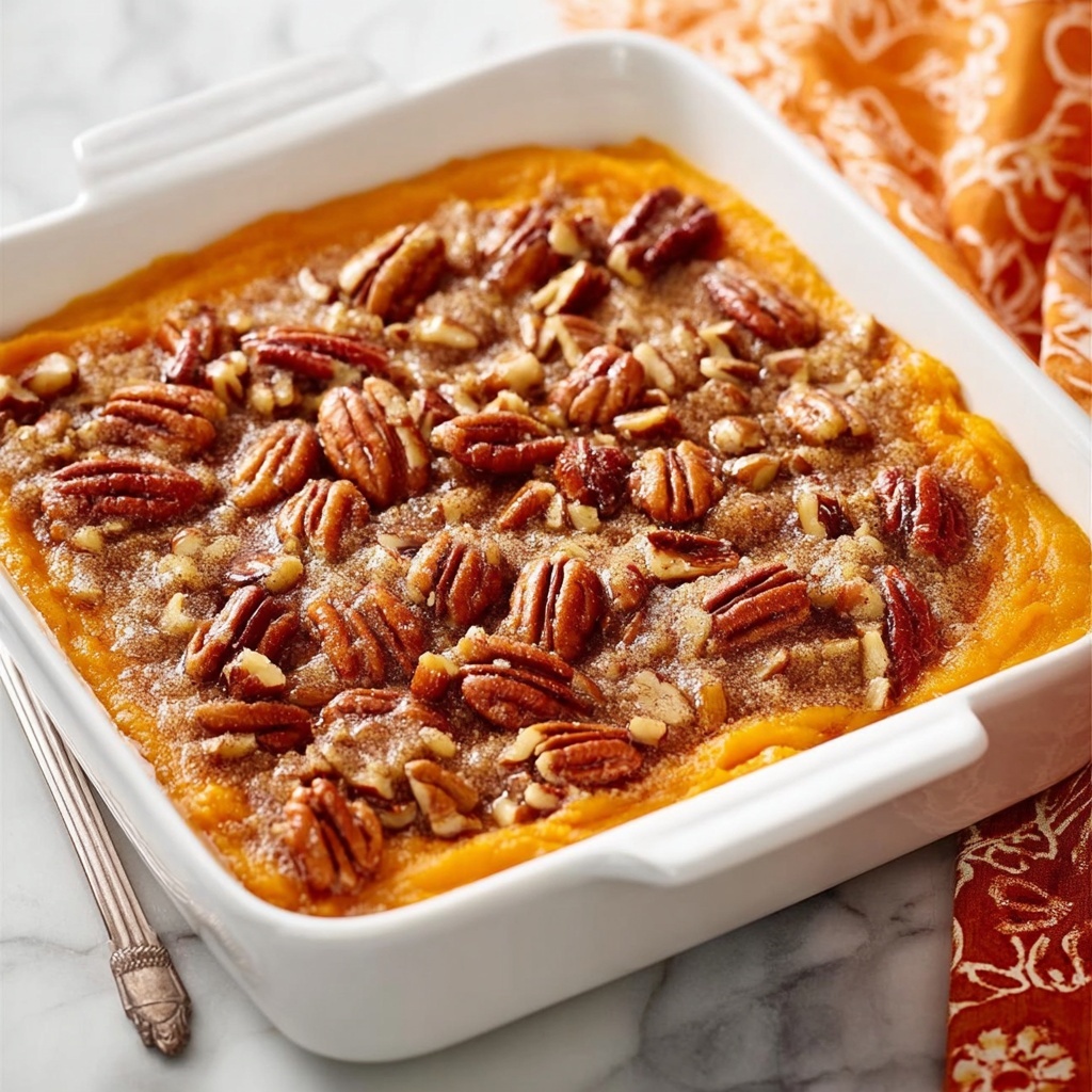 Butternut Squash Casserole with Pecan Topping and Marshmallows Recipe - Recipe Image