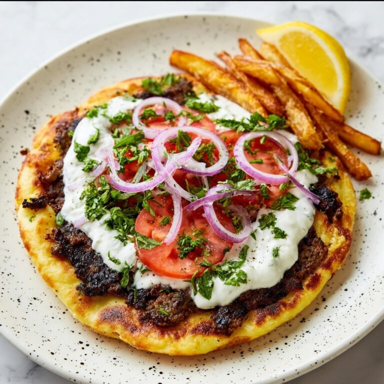 Gyros Smashed Tacos with Tzatziki and Sumac Onions Recipe