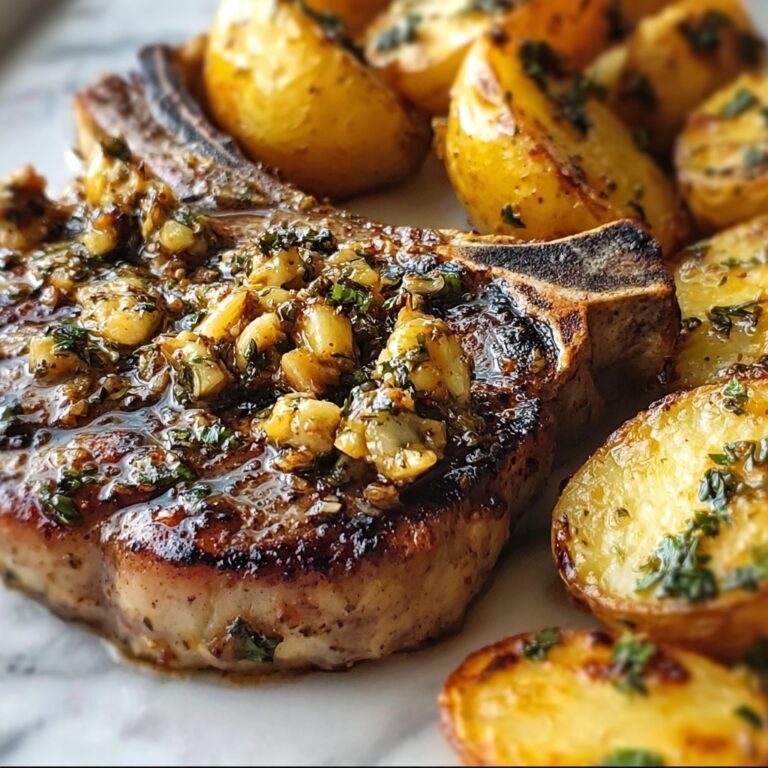 Savory Garlic Pork Chops with Potatoes for Cozy Nights Recipe