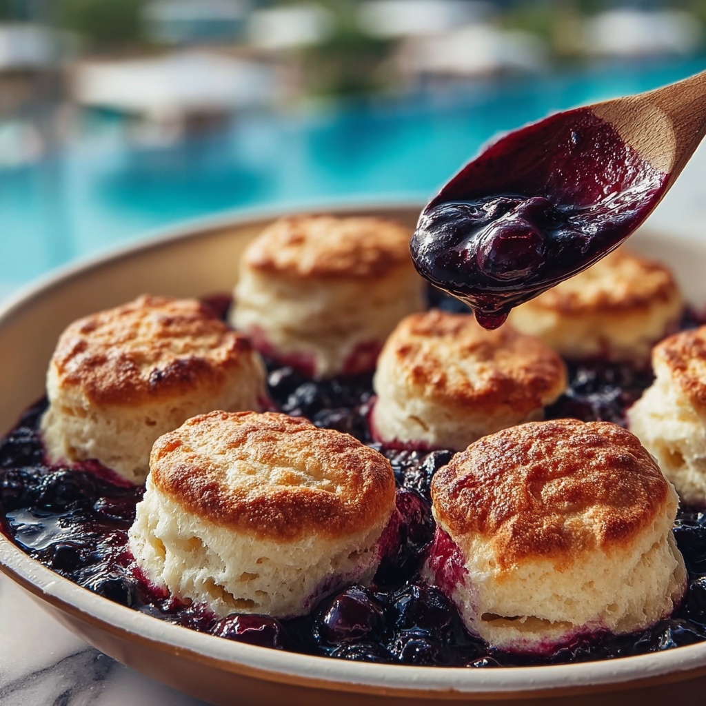 Delicious Blueberry Butter Swim Biscuits Recipe - Recipe Image