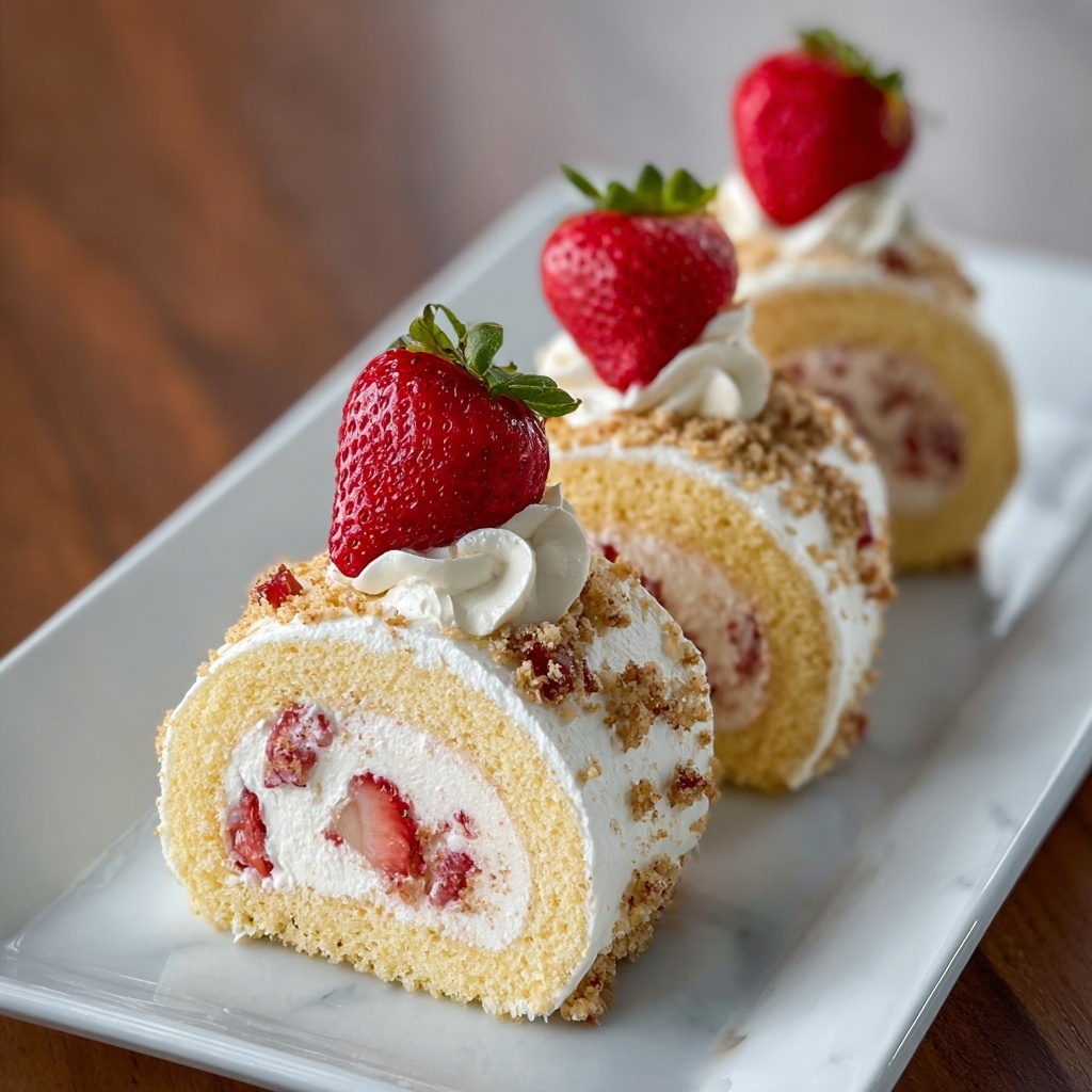 Shortcake Cheesecake Rolls Recipe - Recipe Image