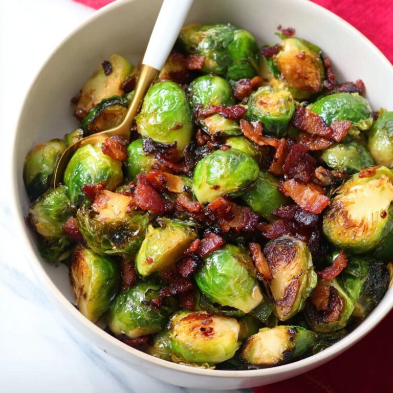 Caramelized Brussels Sprouts with Bacon Jam Recipe