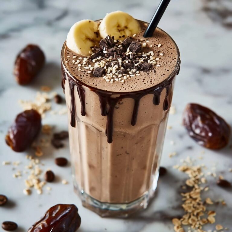 Tahini Chocolate Coffee Date Shake Recipe