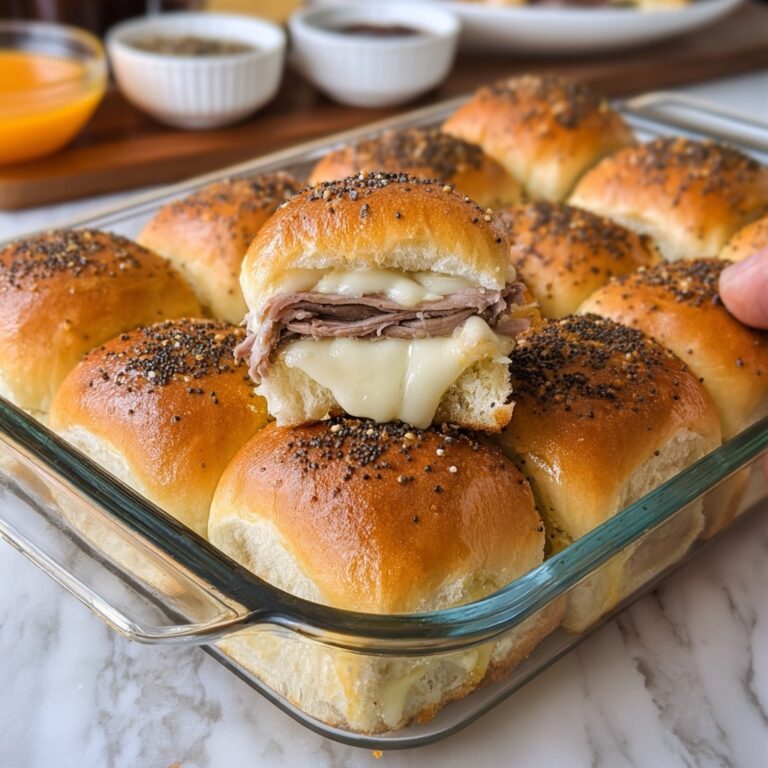 Roast Beef Sliders with Barbecue Poppy Seed Sauce Recipe