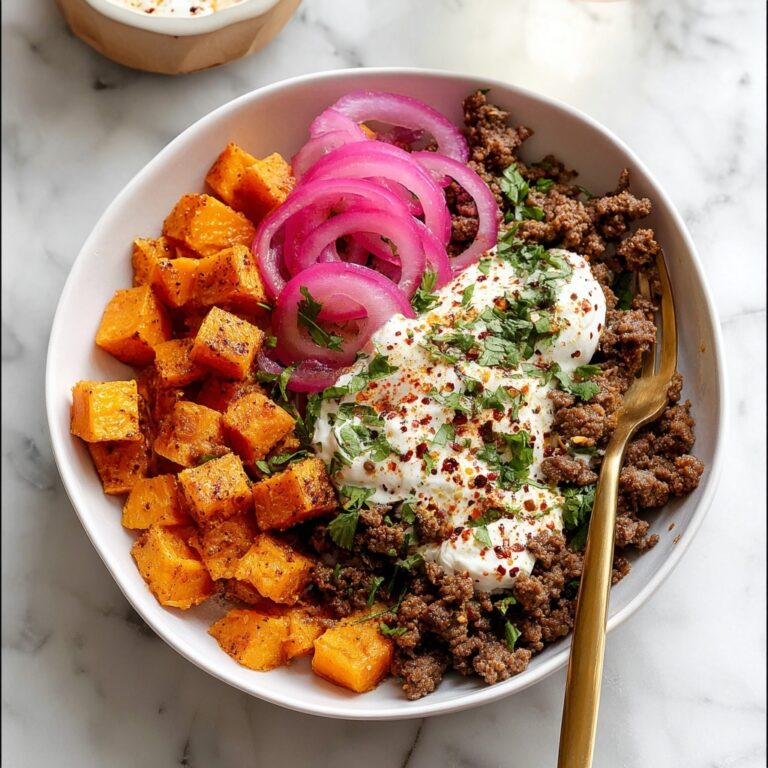 Street Corn Beef and Sweet Potato Bowls Recipe