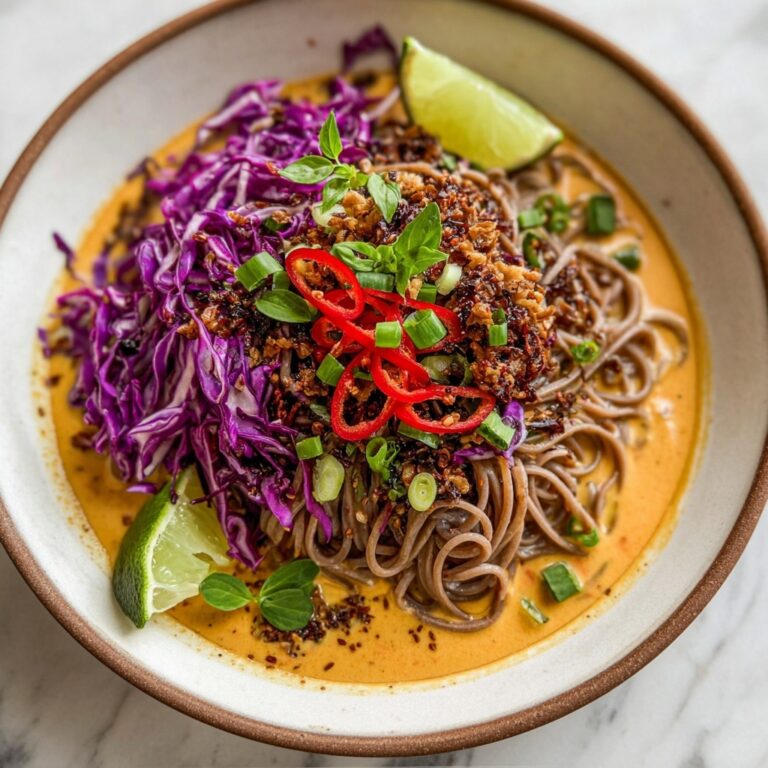 Sesame Chili Cold Soba Noodle Salad Recipe