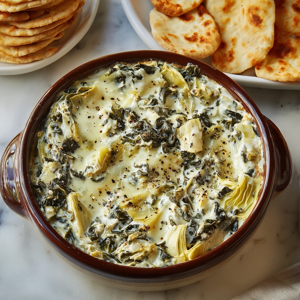 Creamy Spinach and Artichoke Dip Recipe - Recipe Image