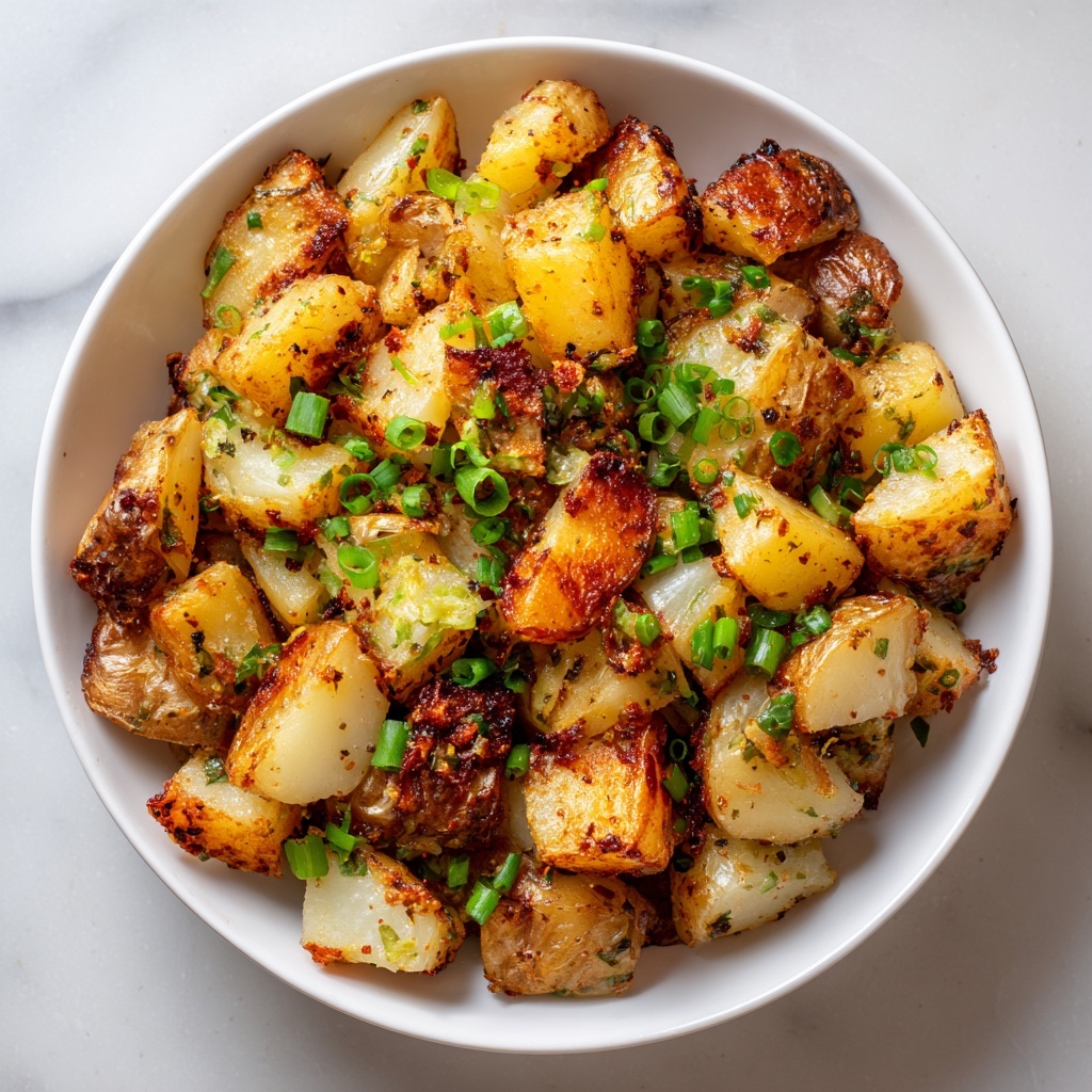Fried Potatoes with Green Onions Recipe - Recipe Image