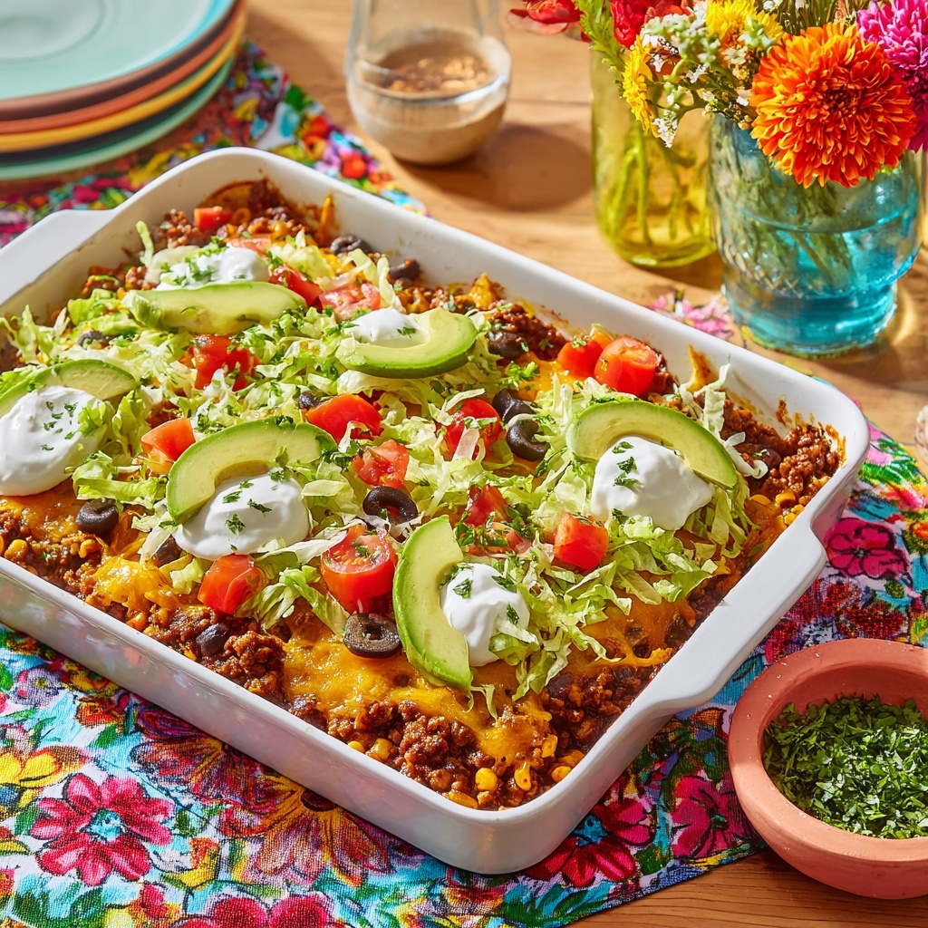 Taco Casserole Recipe - Recipe Image