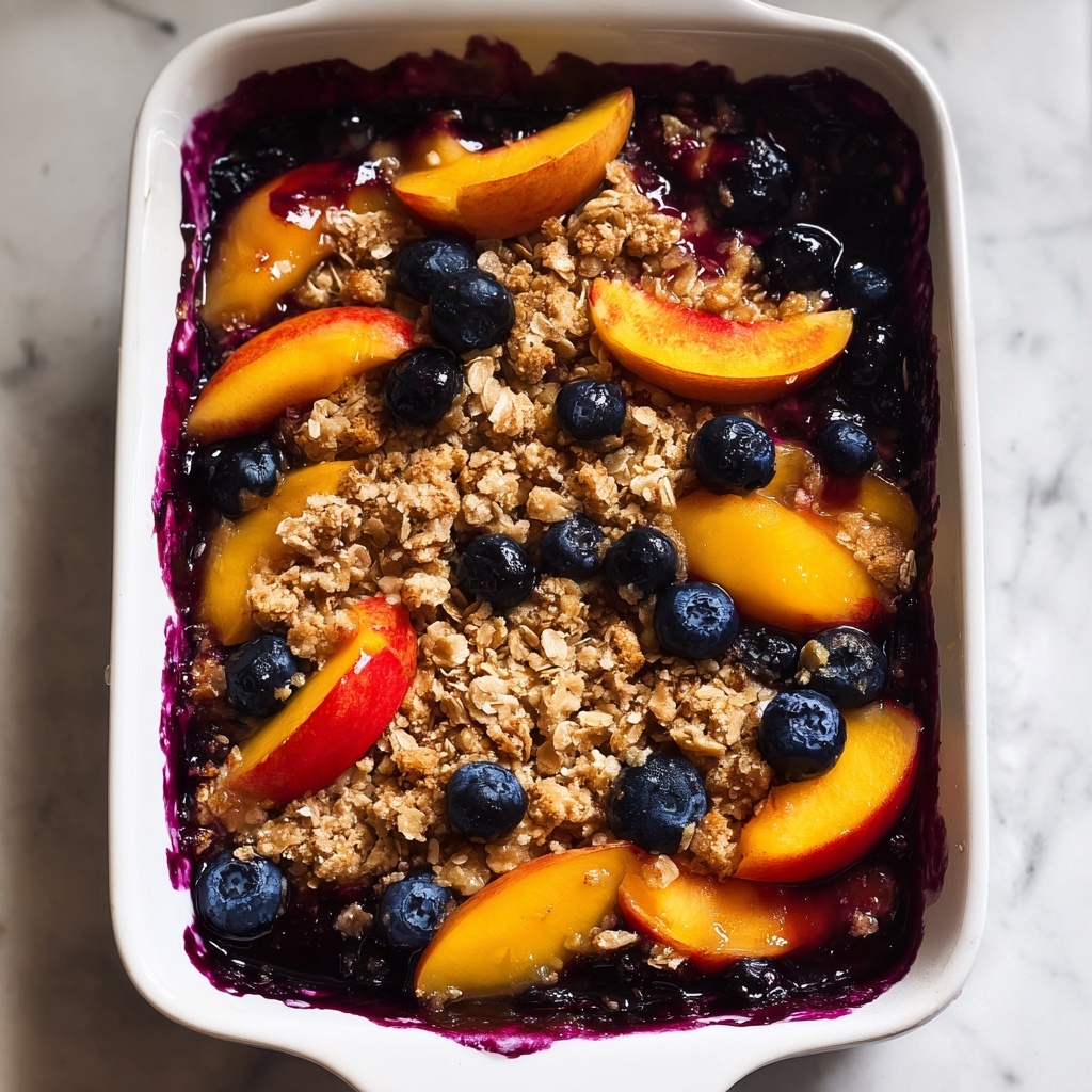 Peach Blueberry Crisp Recipe - Recipe Image