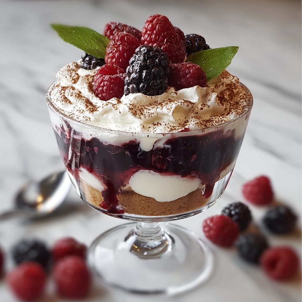 Berry Tiramisu Trifle Recipe - Recipe Image