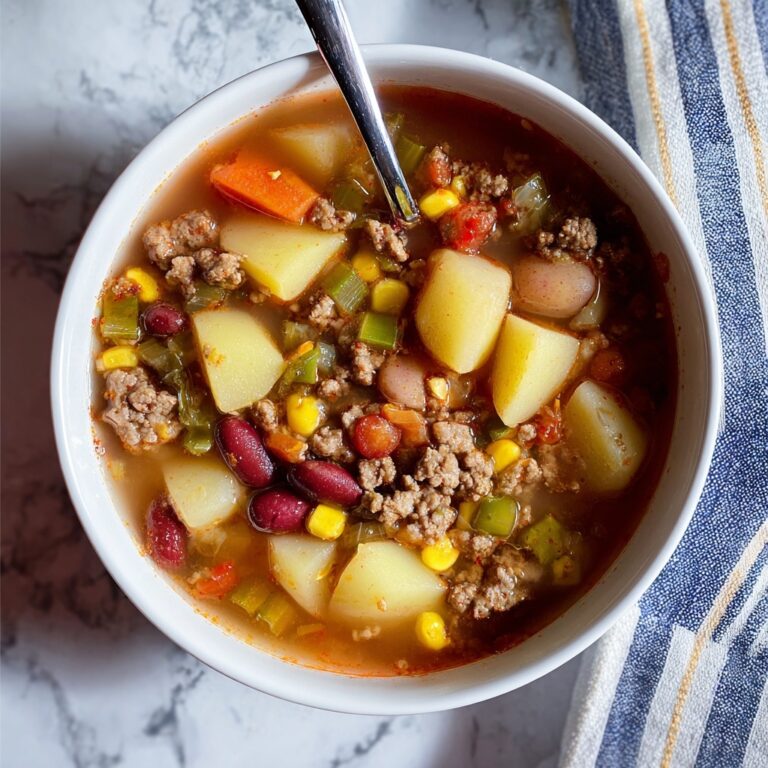 Hearty and Easy Crockpot Cowboy Soup Recipe