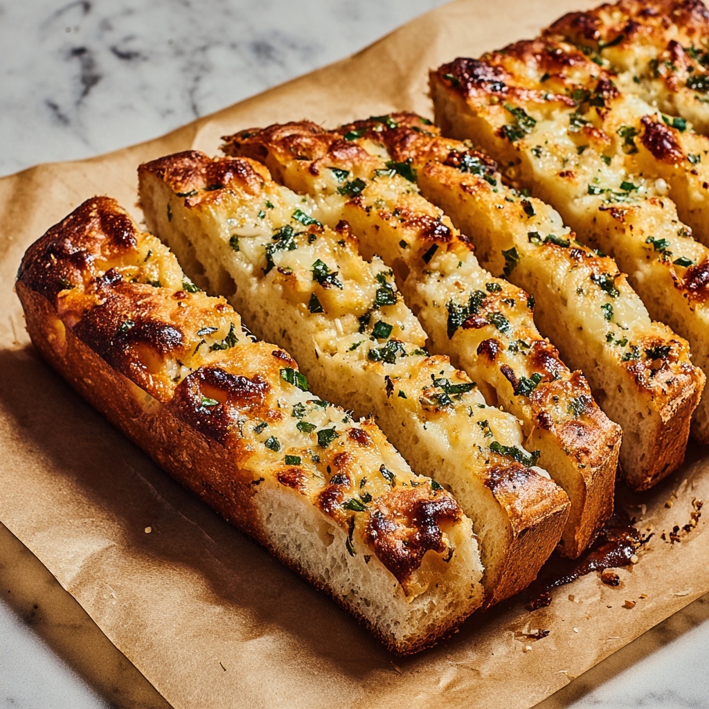 Homemade Garlic Bread Recipe - Recipe Image