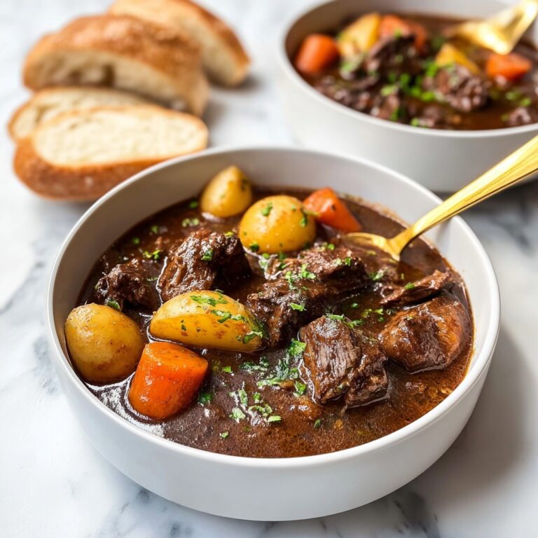 Hearty Beef Stew with Red Wine and Root Vegetables Recipe