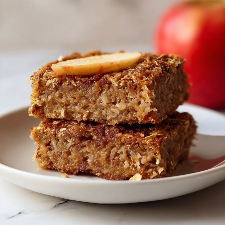 Healthy Breakfast Oatmeal Apple Cake Recipe