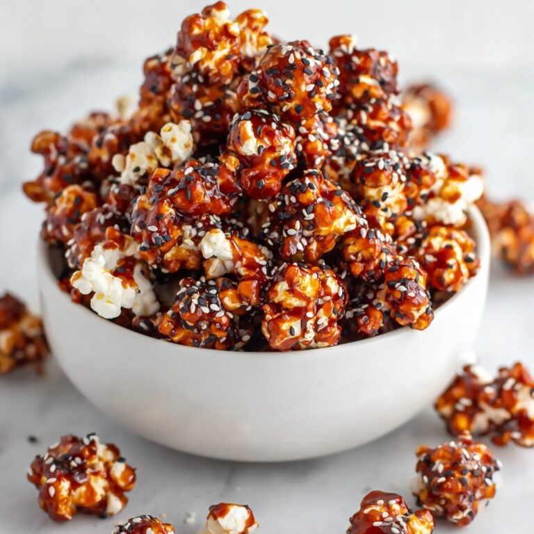 Gochujang Caramel Popcorn with Sesame Seeds Recipe