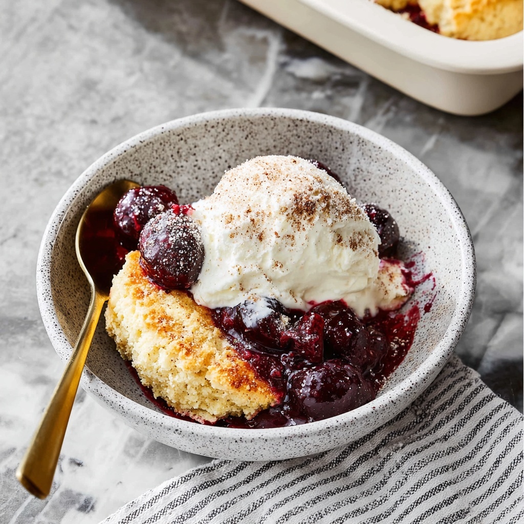 Cherry Cobbler Recipe - Recipe Image