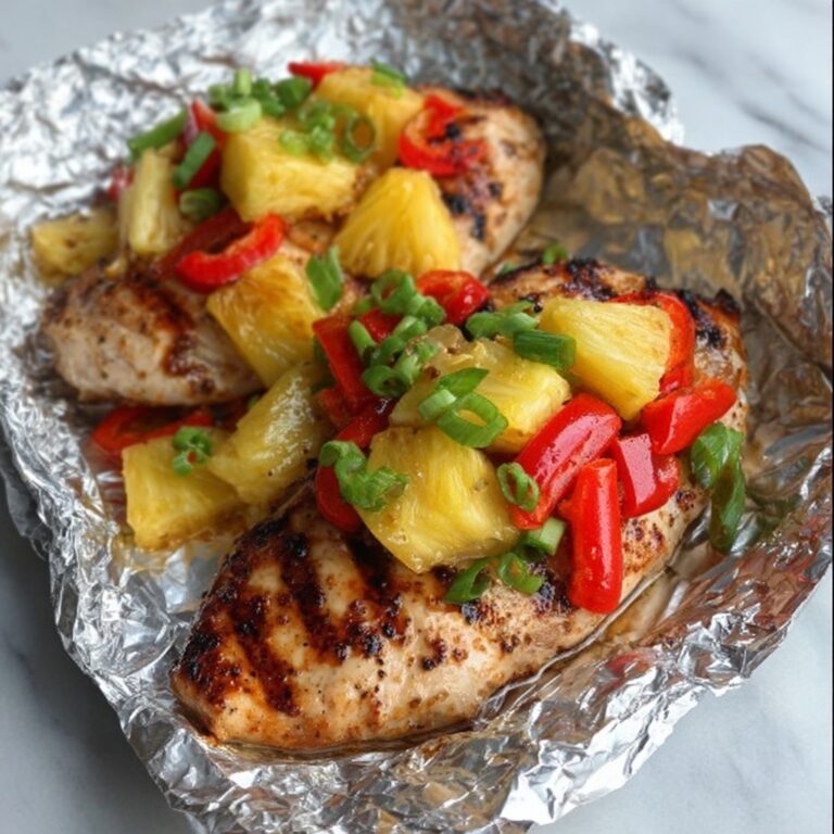 Teriyaki Chicken and Pineapple Foil Packets Recipe