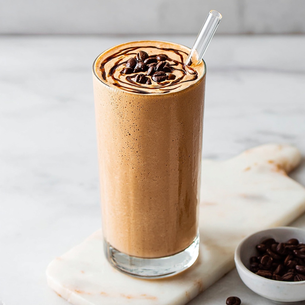 Iced Coffee Breakfast Smoothie (Without Banana) Recipe - Recipe Image