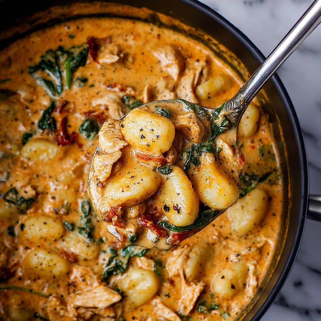 Creamy Chicken and Gnocchi Skillet Recipe - Recipe Image