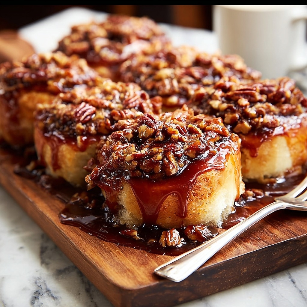 Shortcut Caramel Pecan Cinnamon Rolls Recipe - Recipe Image